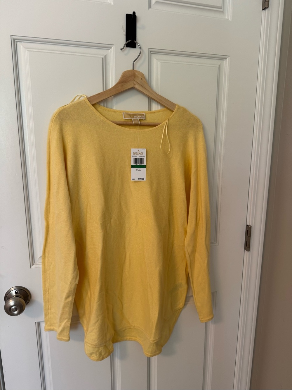 Women's yellow knit top